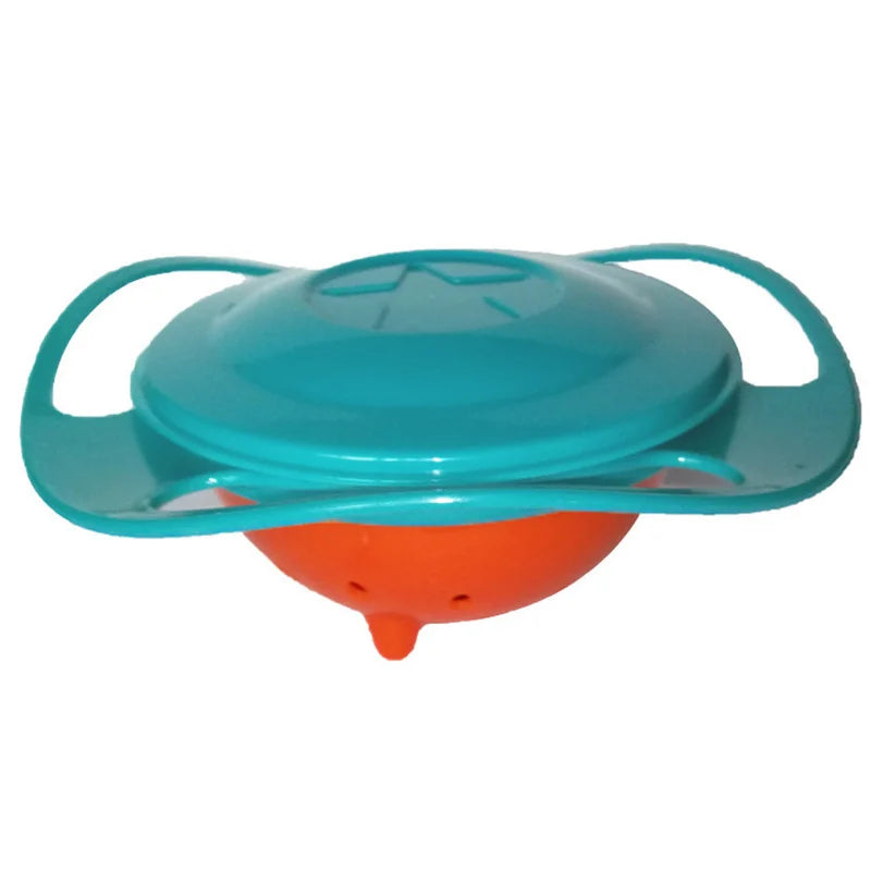 360 degree Gyro Bowl for feeding Baby Kids (random color)