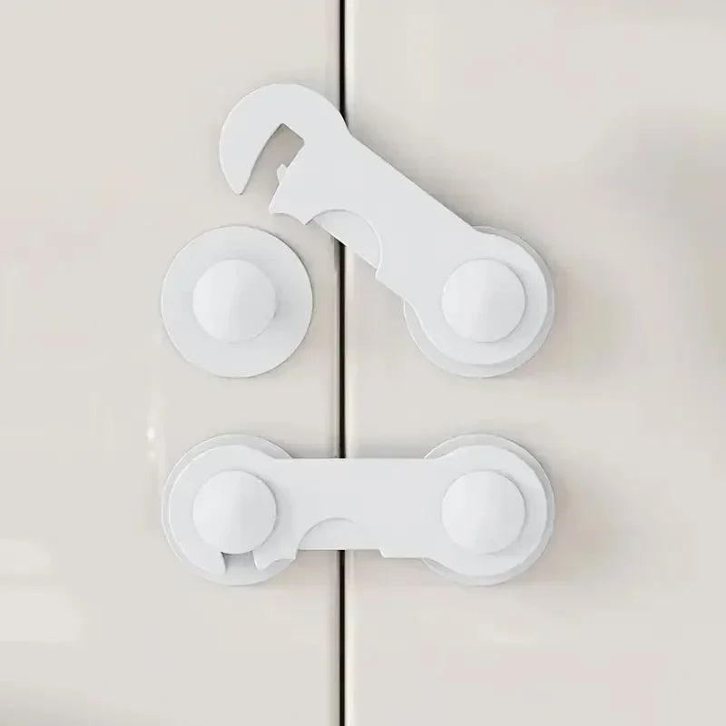 1 Pc - Children Kid Drawer Lock Baby safe Angle Sliding Door Plastic Child safety locks products