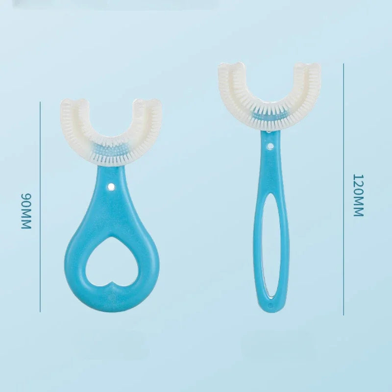 360 Degree U-Shaped Baby Toothbrush [Pack of 2]