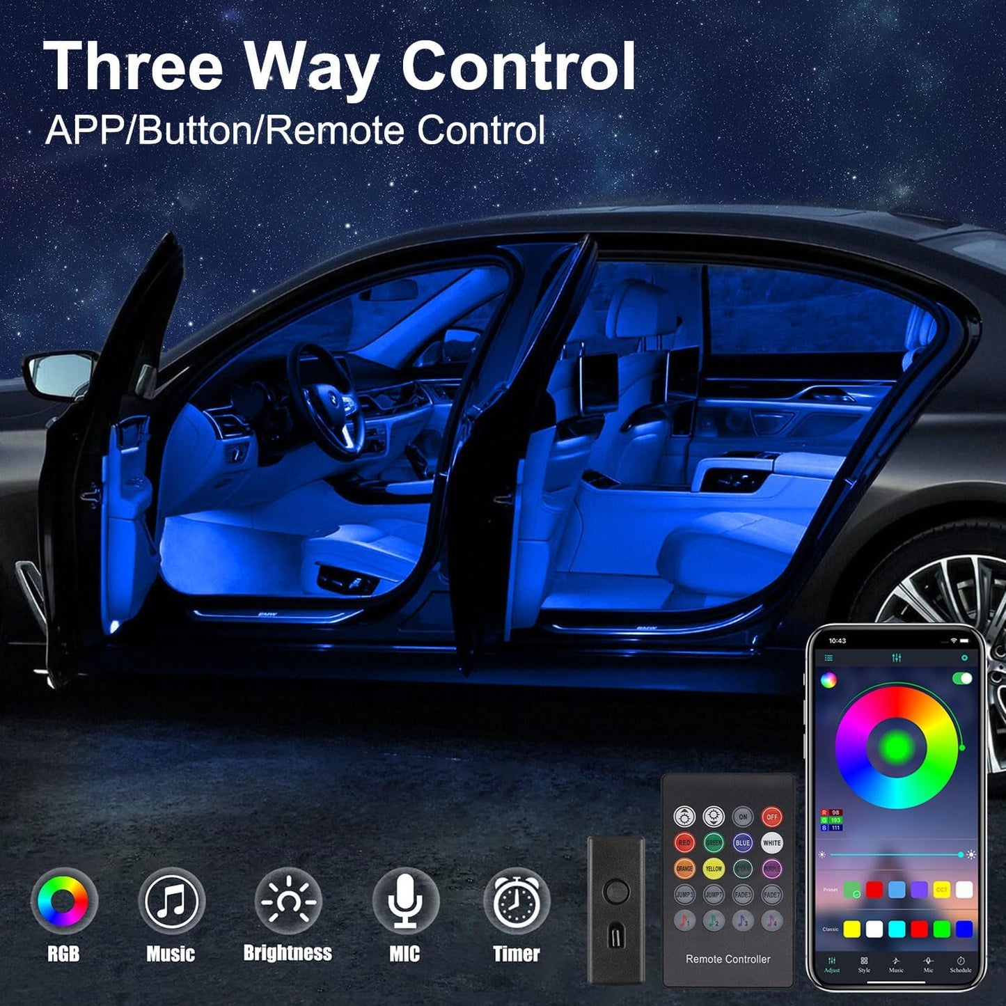 LED Car Strip (3 meter)