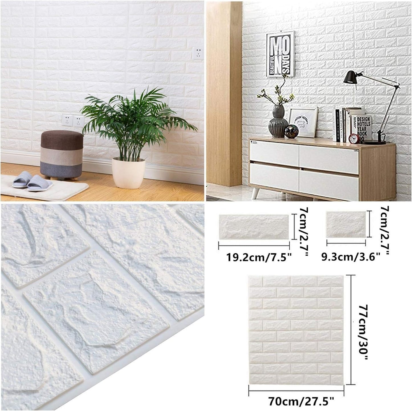 3D Brick Wall Sheet